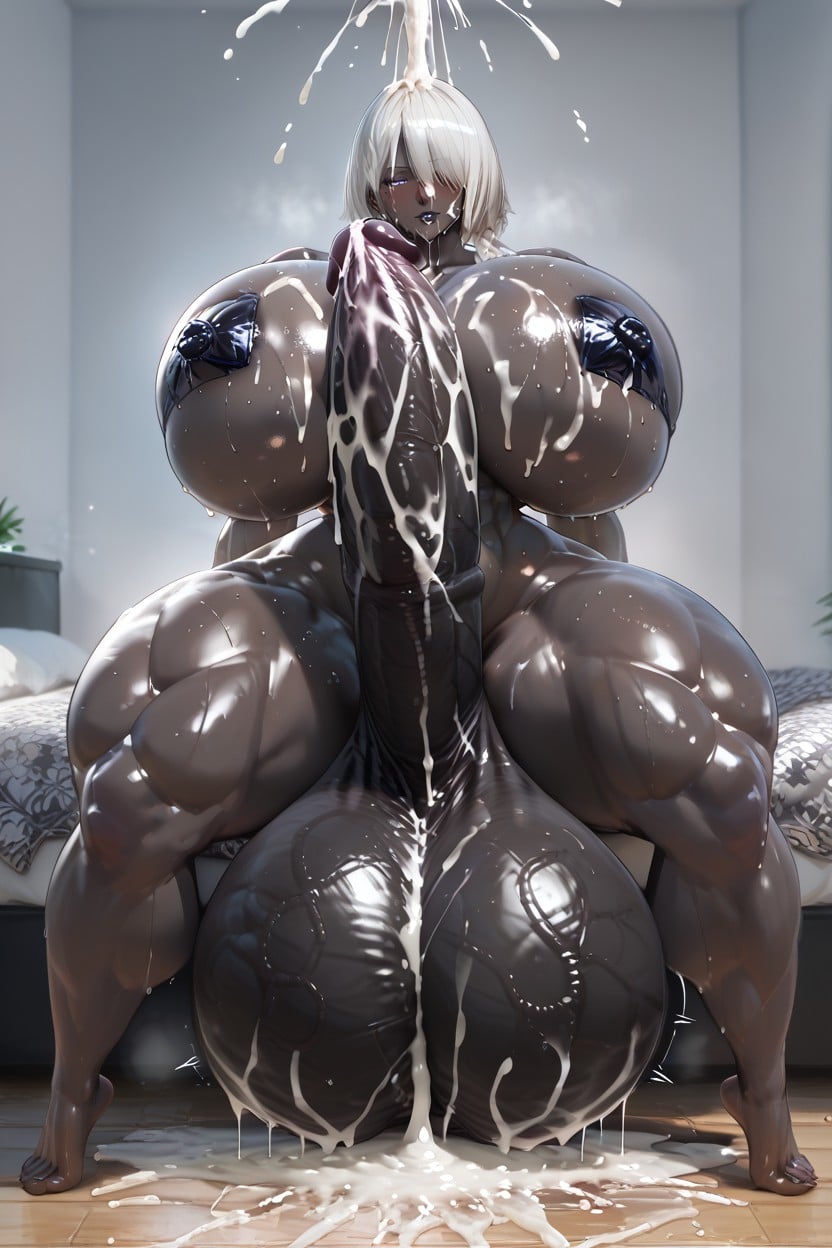 Naked, Multipenis, Cum Explosion Shemale AI Porn