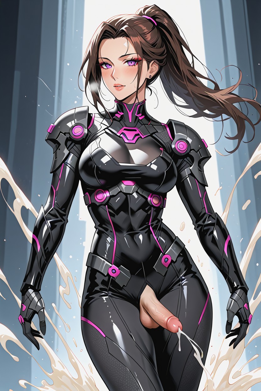 Light Skin, Sci-fi Suit Panels, Uncensored Shemale AI Porn
