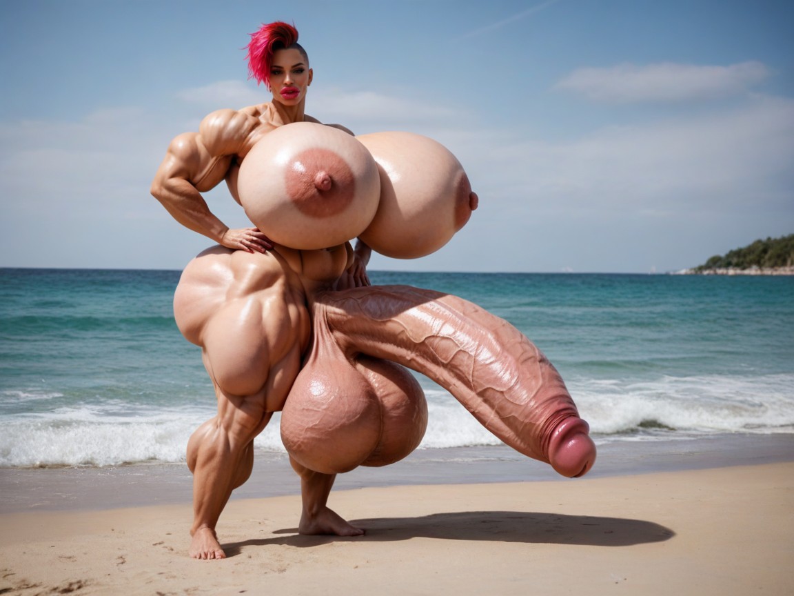 Buzzcut Hair, Hyper Long Penis, Muscle Women Porno shemale IA