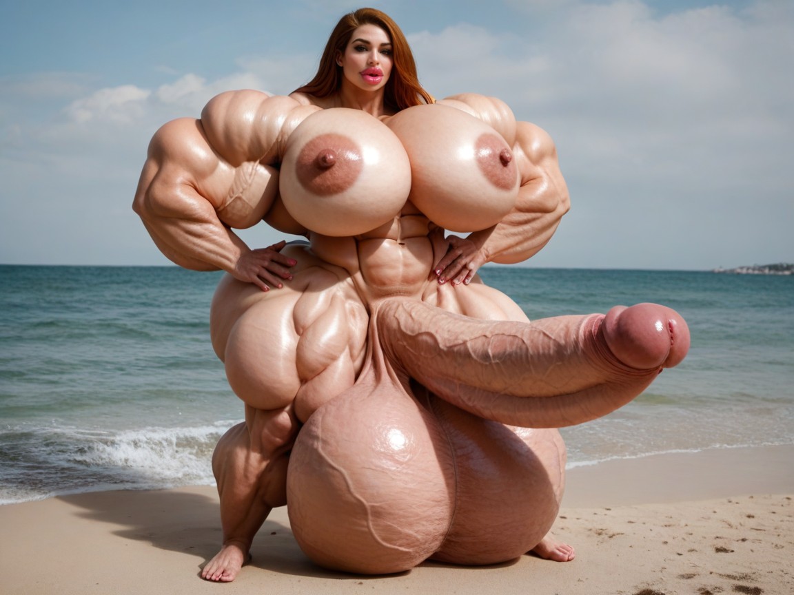 Hyper Absurdly Oversized Wides Penis, Huge Veins On Penis, Hdr Shemale AI Porn