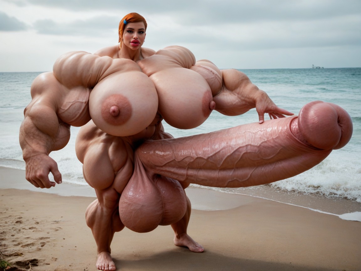 Balls Are Big Enough To Touch The Floor, Hyper Gigantic Massive Penis, Hyper Gigantic Balls 쉬메일 AI 포르노