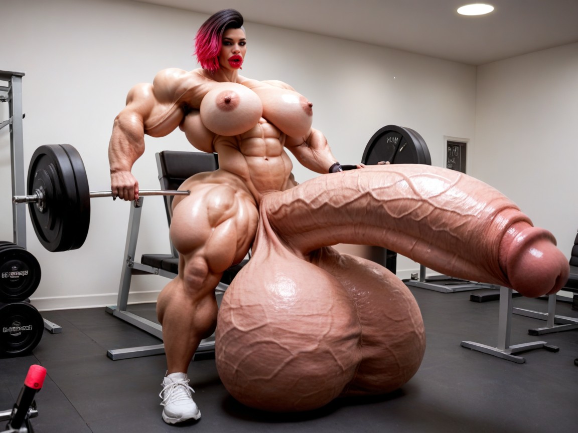 Hyper Gigantic Penis, 18+, Huge Veins Penis 쉬메일 AI 포르노