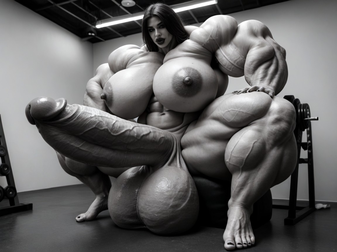 Balls Are Just Too Gigantic, Hyper Gigantic Muscle Hips, Super Model 쉬메일 AI 포르노