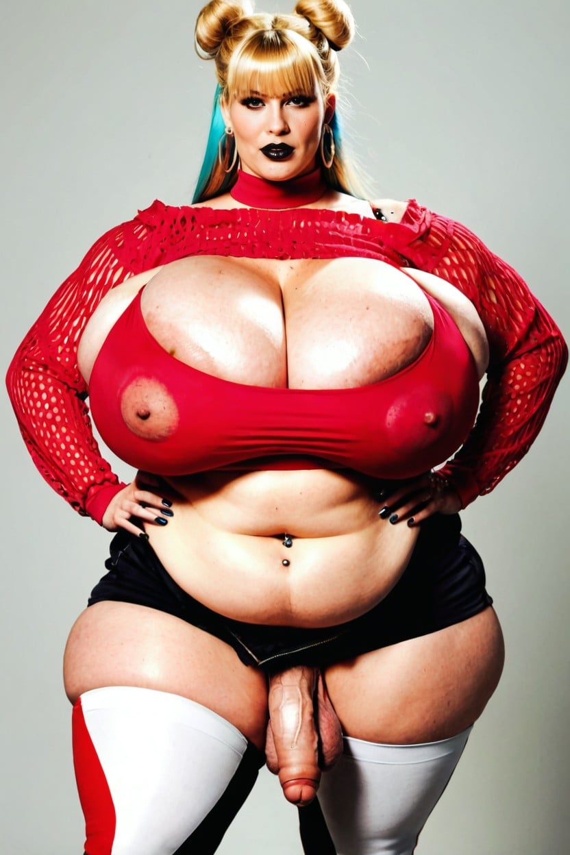 Extreme Hyper Cock, Veins, Fat Rolls Porno IA transsexuelle