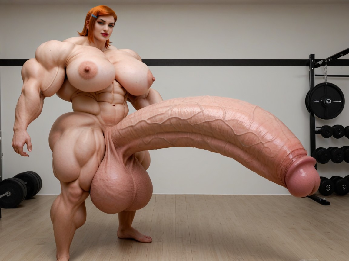 Hyper Gigantic Muscle Growth, Hyper Absurdly Oversized Gigantic Girthy Penis, Full Body View Porno shemale IA