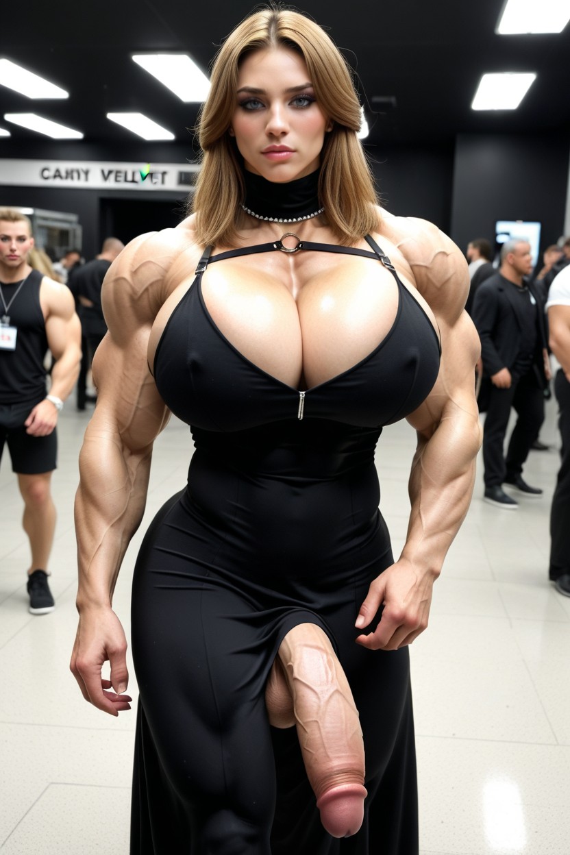 Many People Around, Sein Colossal, Erection Under Clothes Porno IA transsexuelle