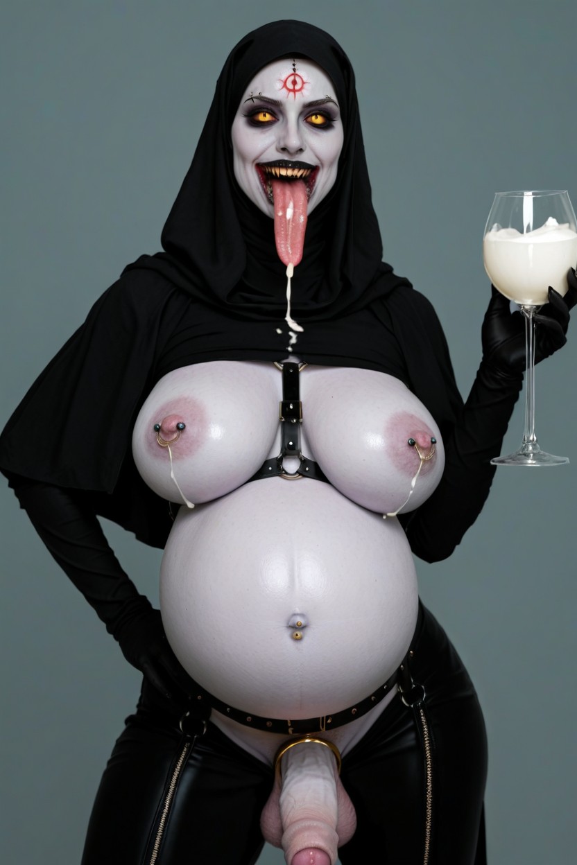 Black And Gold Cock Ring, Hyper Foreskin, Eyebrow Piercing Porno IA transsexuelle