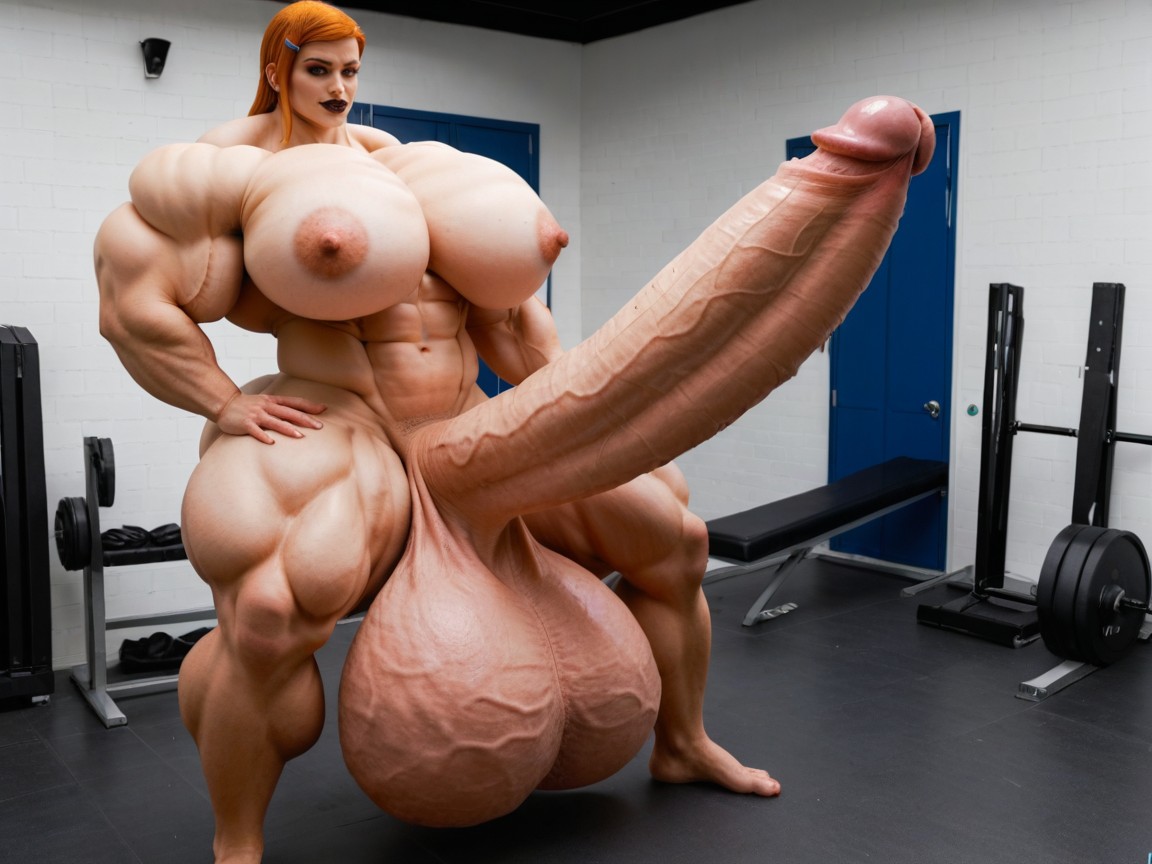 Hdr, 25+, Balls Are Big Enough To Touch The Floor Shemale AI Porn