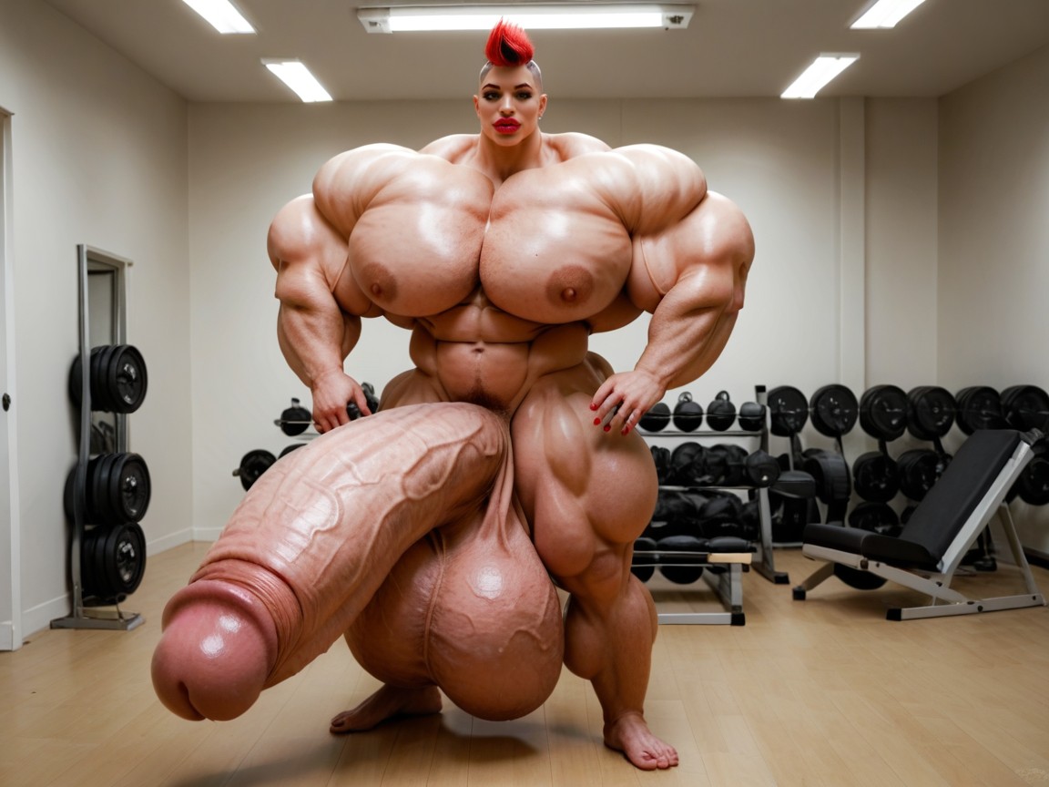 Hyper Absurdly Gigantic Balls, Hyper Bimbo, Hyper Gigantic Biceps Porno IA transsexuelle