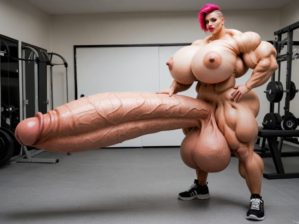 Penis The Size Of The Gym, Cosplay, Hyper Gigantic Balls Porno IA transsexuelle