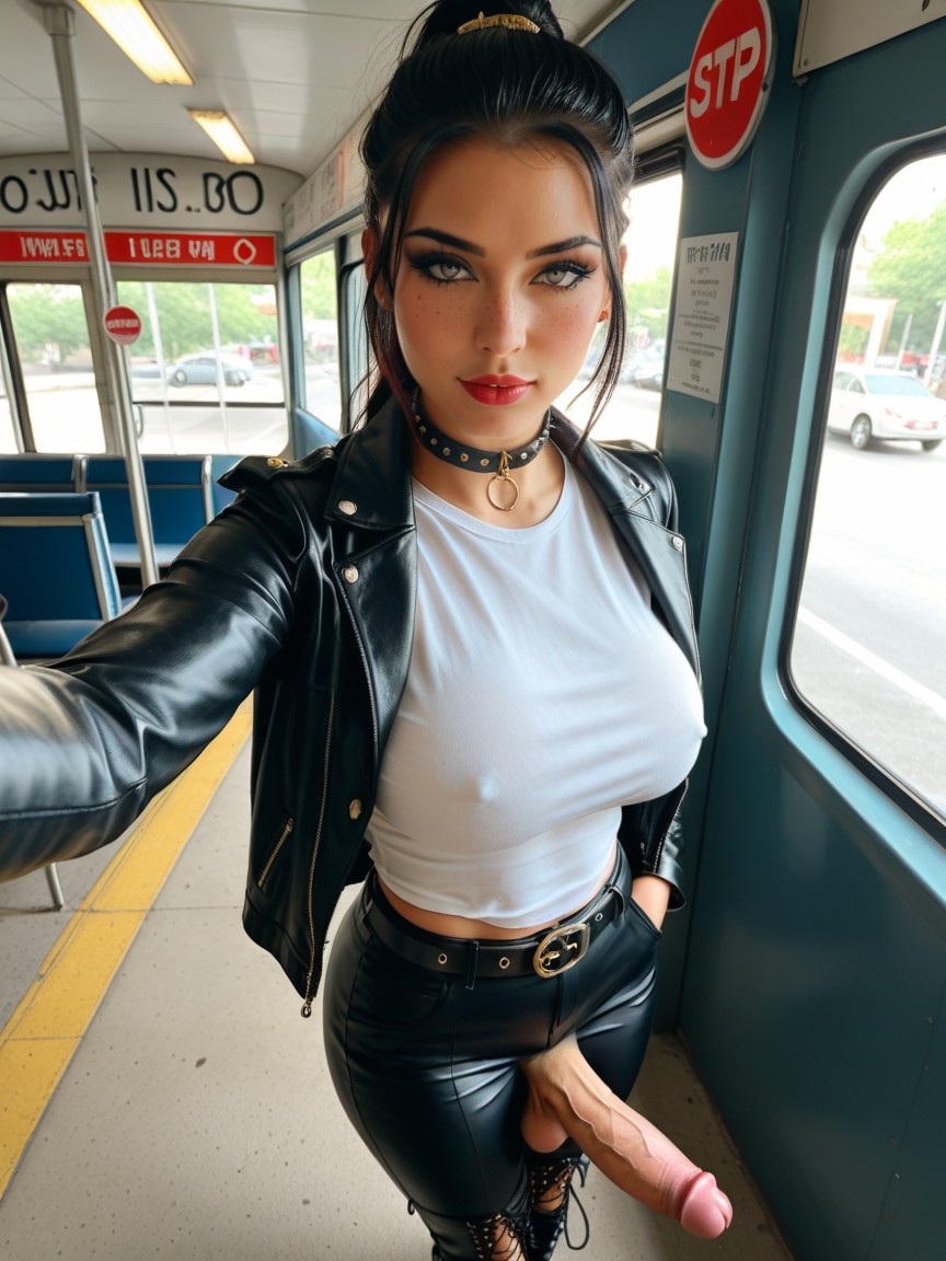 Égyptienne, Hdr Effect, Soft Lighting Porno IA transsexuelle