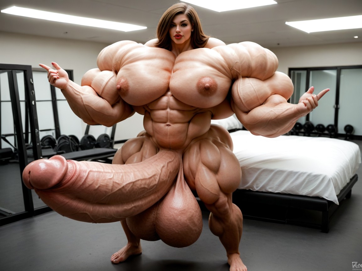 Hyper Absurdly Oversized Gigantic Girthy Penis, Hyper Gigantic Growth, Hdr Shemale AI Porn