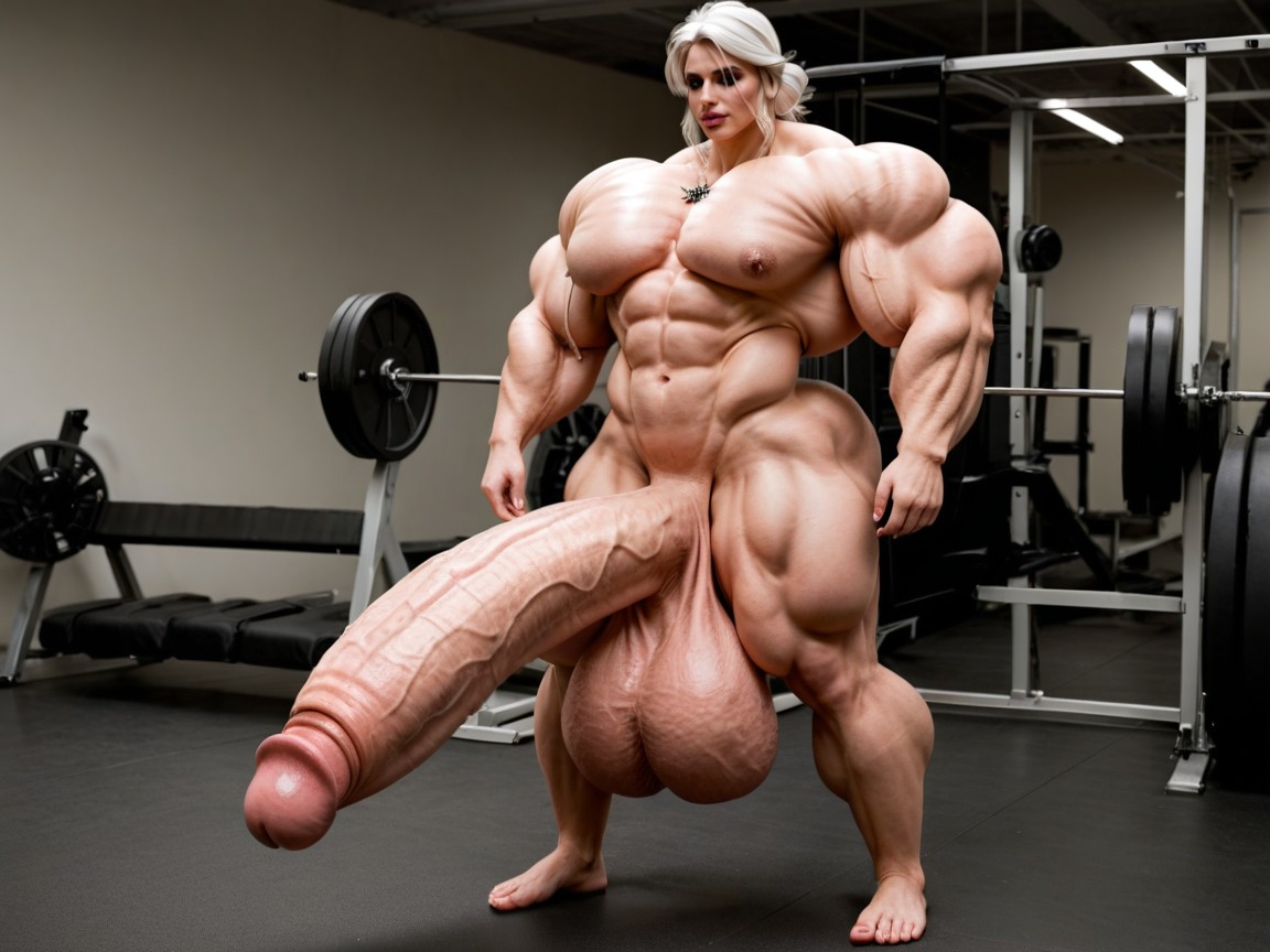 Giant Bulging Penis, Hyper Gigantic Growing, Hyper Absurdly Oversized Gigantic Girthy Penis Porno IA transsexuelle