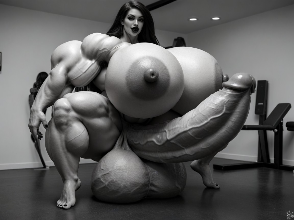 Hyper Bimbo, Hyper Gigantic Lips, Cosplay Shemale AI Porn