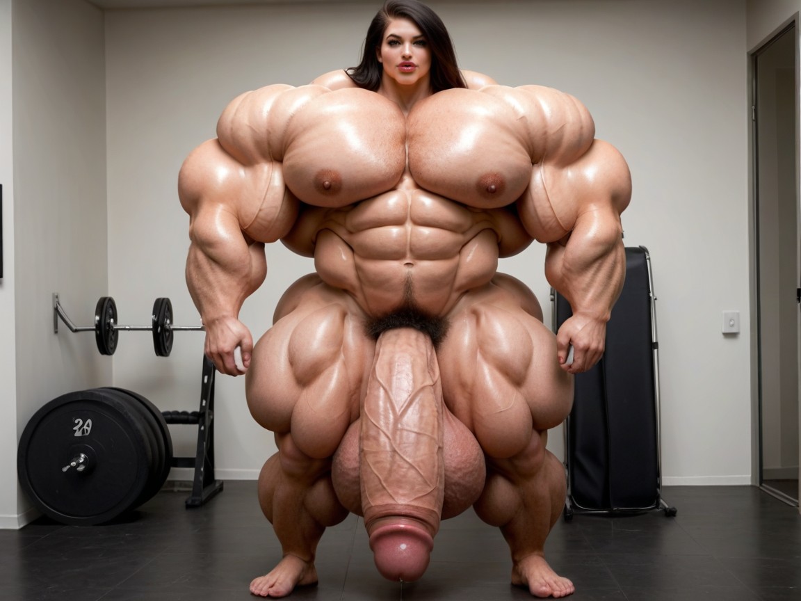 Penis Is Just Way Too Gigantic, Nude Hyper Futanari With Hyper Gigantic Penis, Hyper Absurdly Oversized Gigantic Wides Penis Shemale AI Porn
