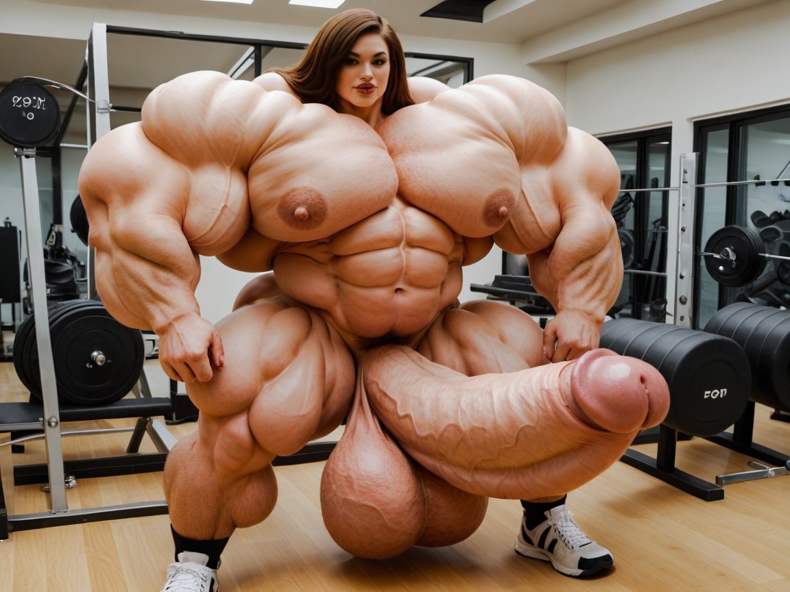 Hyper Gigantic Massive Penis, Hyper Absurdly Oversized Penis, Hyper Gigantic Muscle Growth Shemale AI Porn