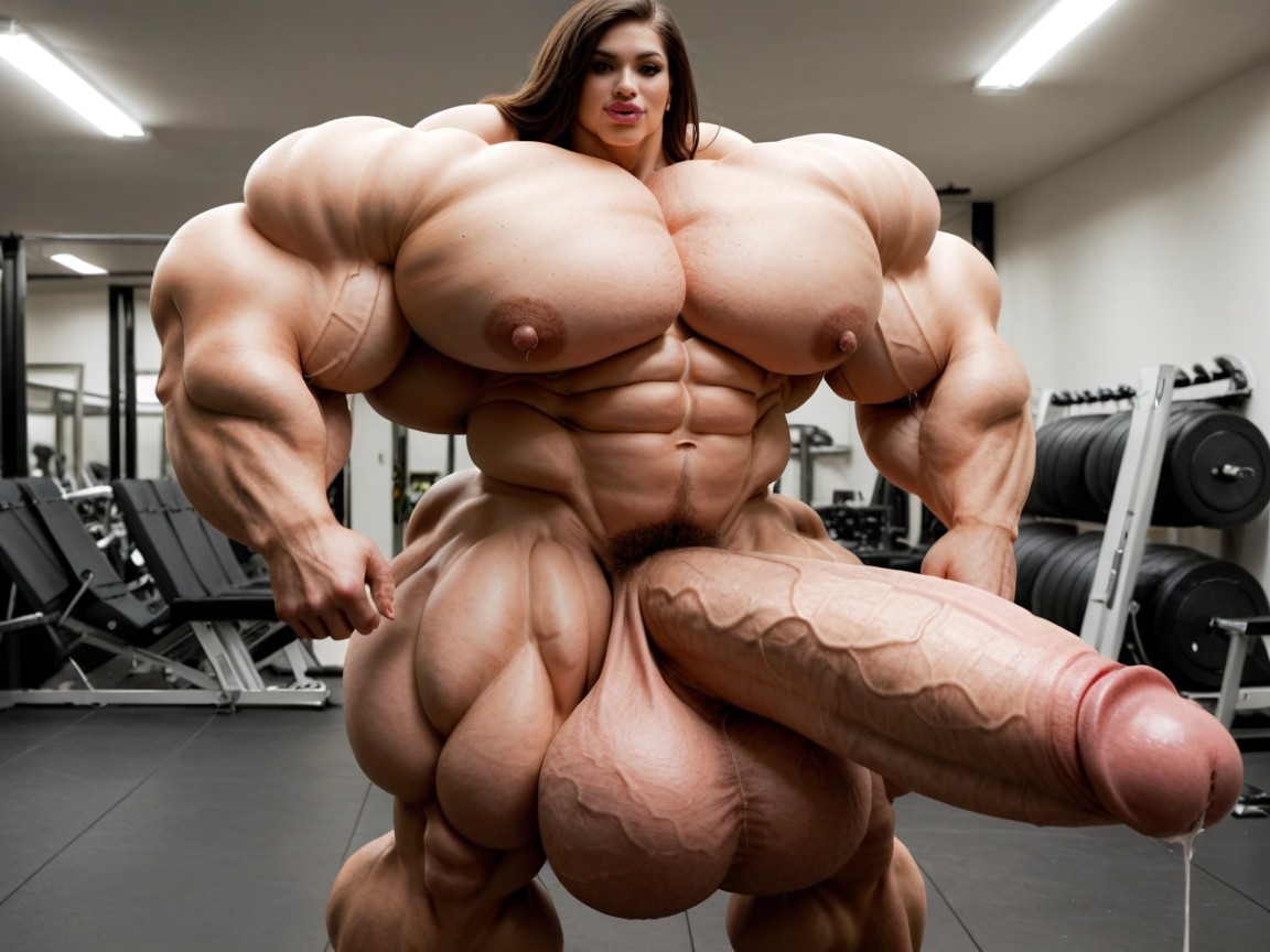 Hyper Absurdly Oversized Penis, Hyper Swollen Bimbo Lips, Kim Possible Shemale AI Porn