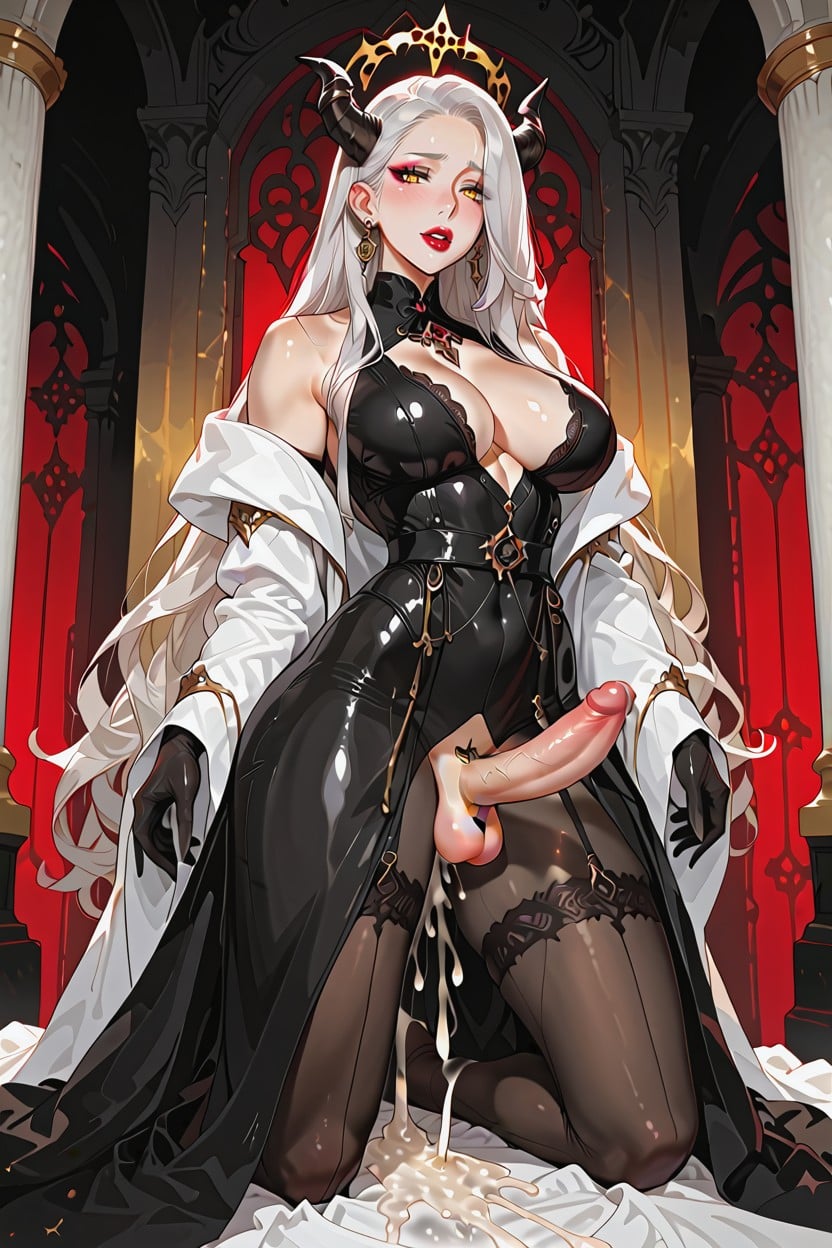 Black Gloves, Average Ass, Golden Eyes Porno IA transsexuelle