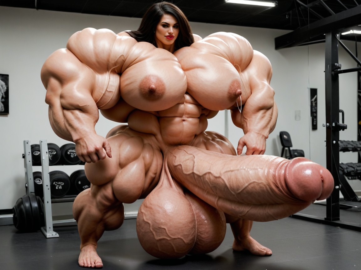 Hyper Gigantic Lips, Hyper Gigantic Growth, Hyper Gigantic Biceps Shemale AI Porn