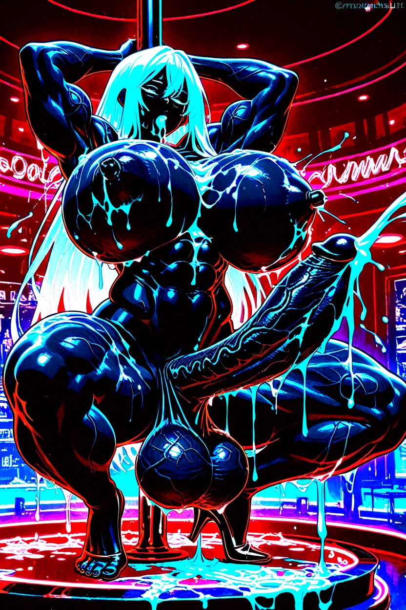 Hyper Big Muscles, Massive Muscles, Hyper Muscular Porno IA transsexuelle