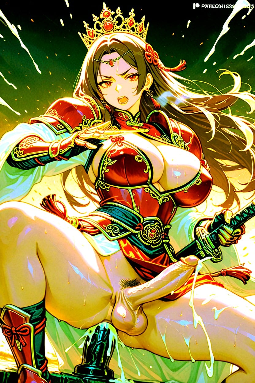 Shemale Only, Holding Sword, Average Ass ニューハーフAIポルノ