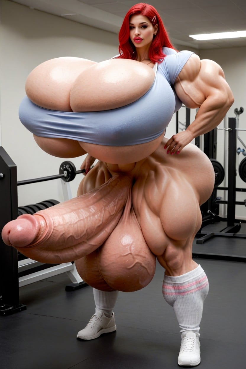 Penis Is Just Way Too Gigantic, Hyper Gigantic Penis, Hair Clips ニューハーフAIポルノ