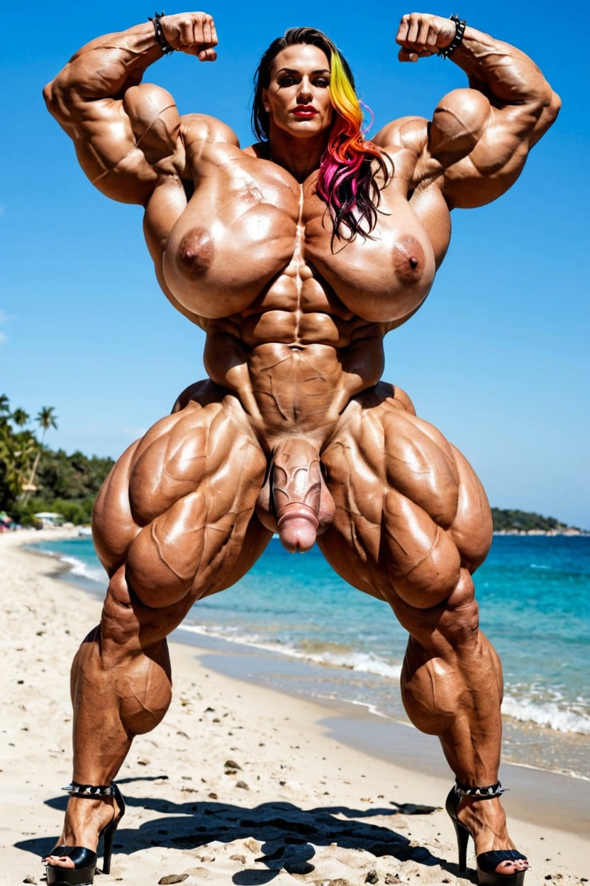 Gigantic Abdominal Obliques, Flexing Gigantic Bicep, Gigantic Muscular Calves Porno shemale IA