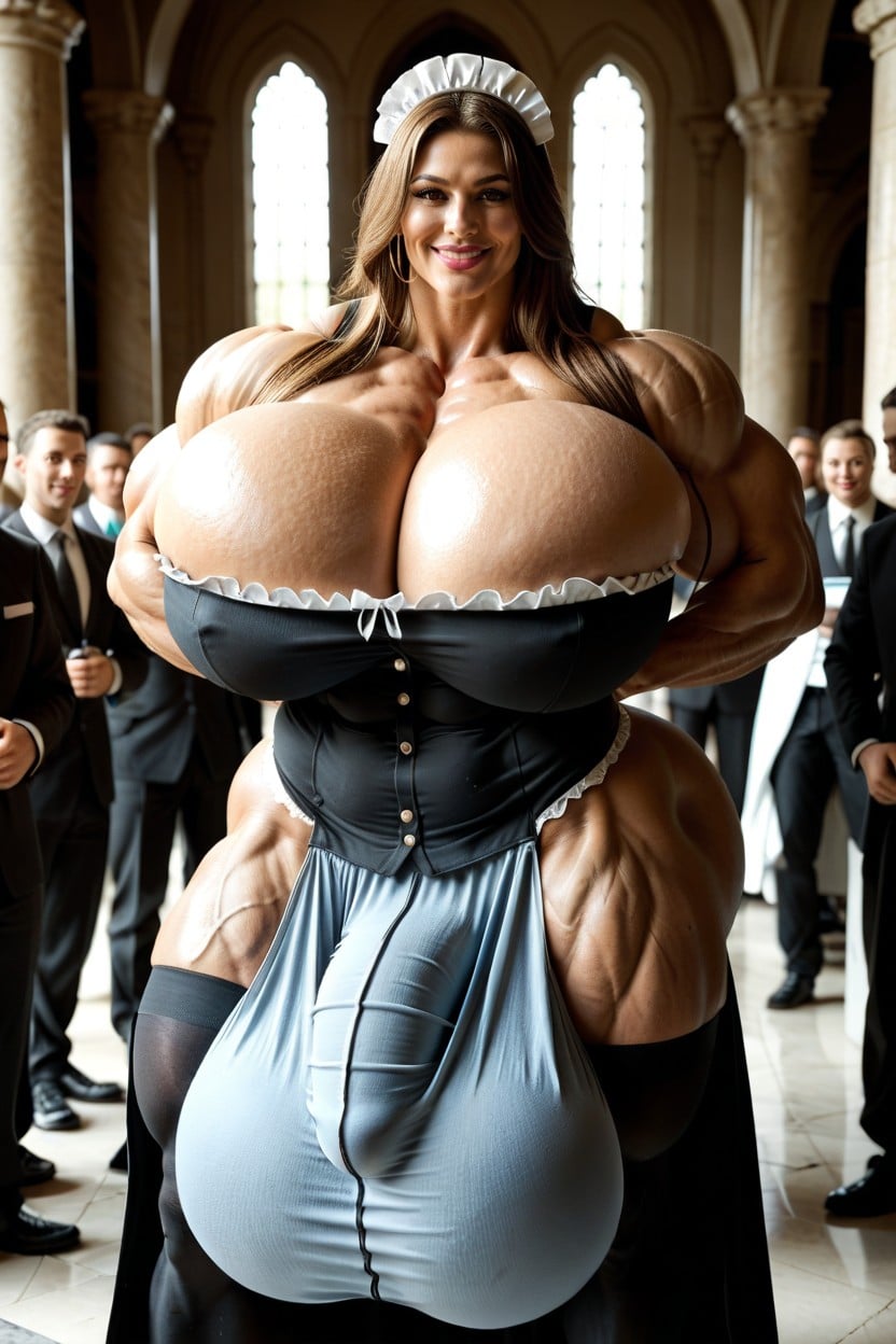 Massif, Full Body, Hyper Huge Muscles Porno IA transsexuelle