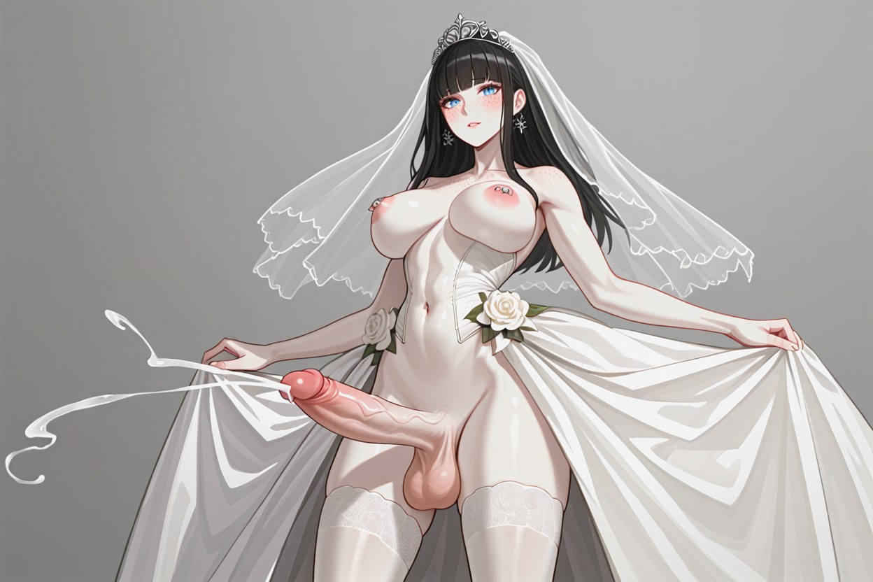 Tight Attenuated Waist, Pierced Nipples, Body Travesti IA Pornô
