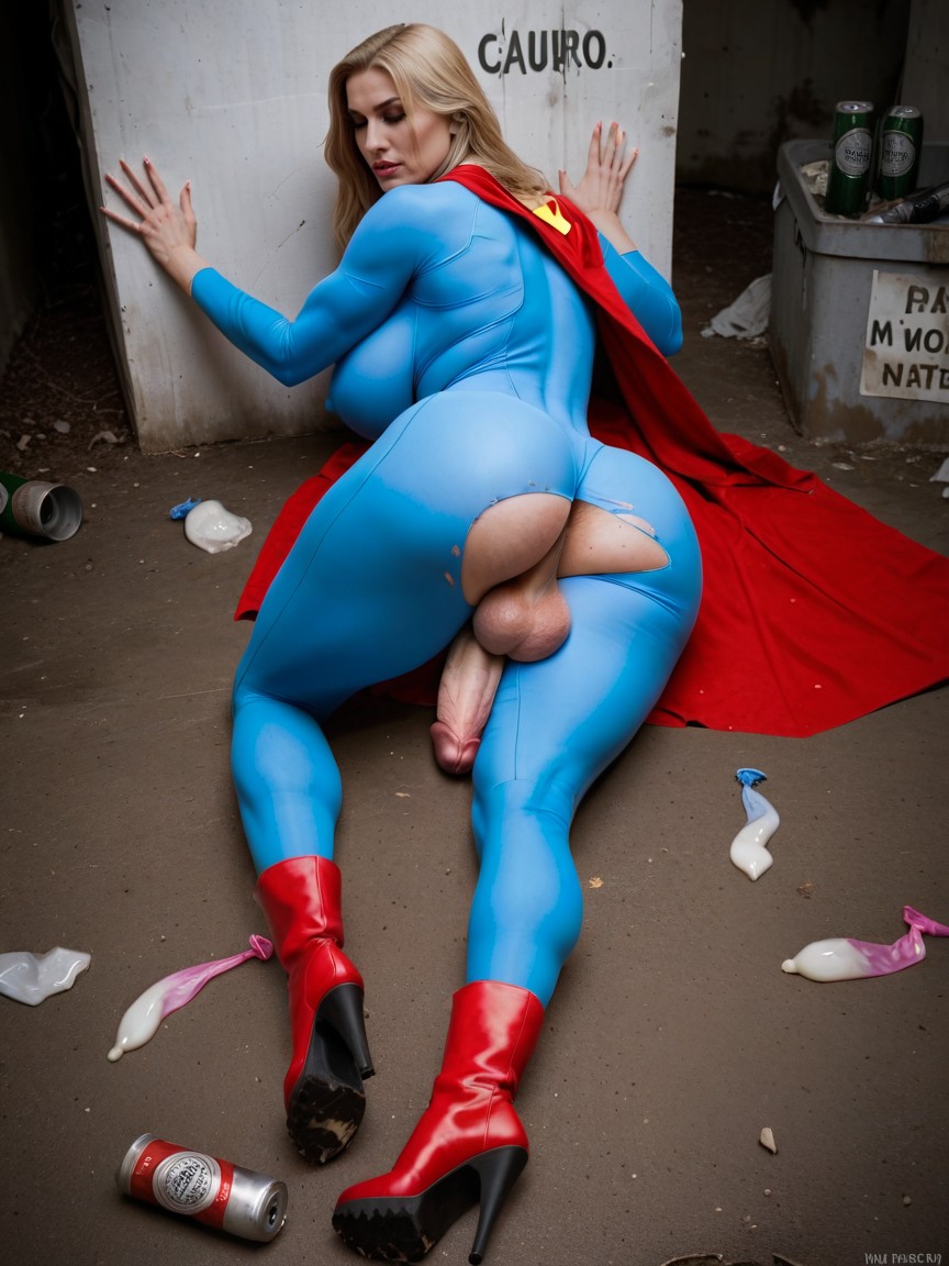 Award-winning, Massive Sagging Balls, Red Cape ニューハーフAIポルノ