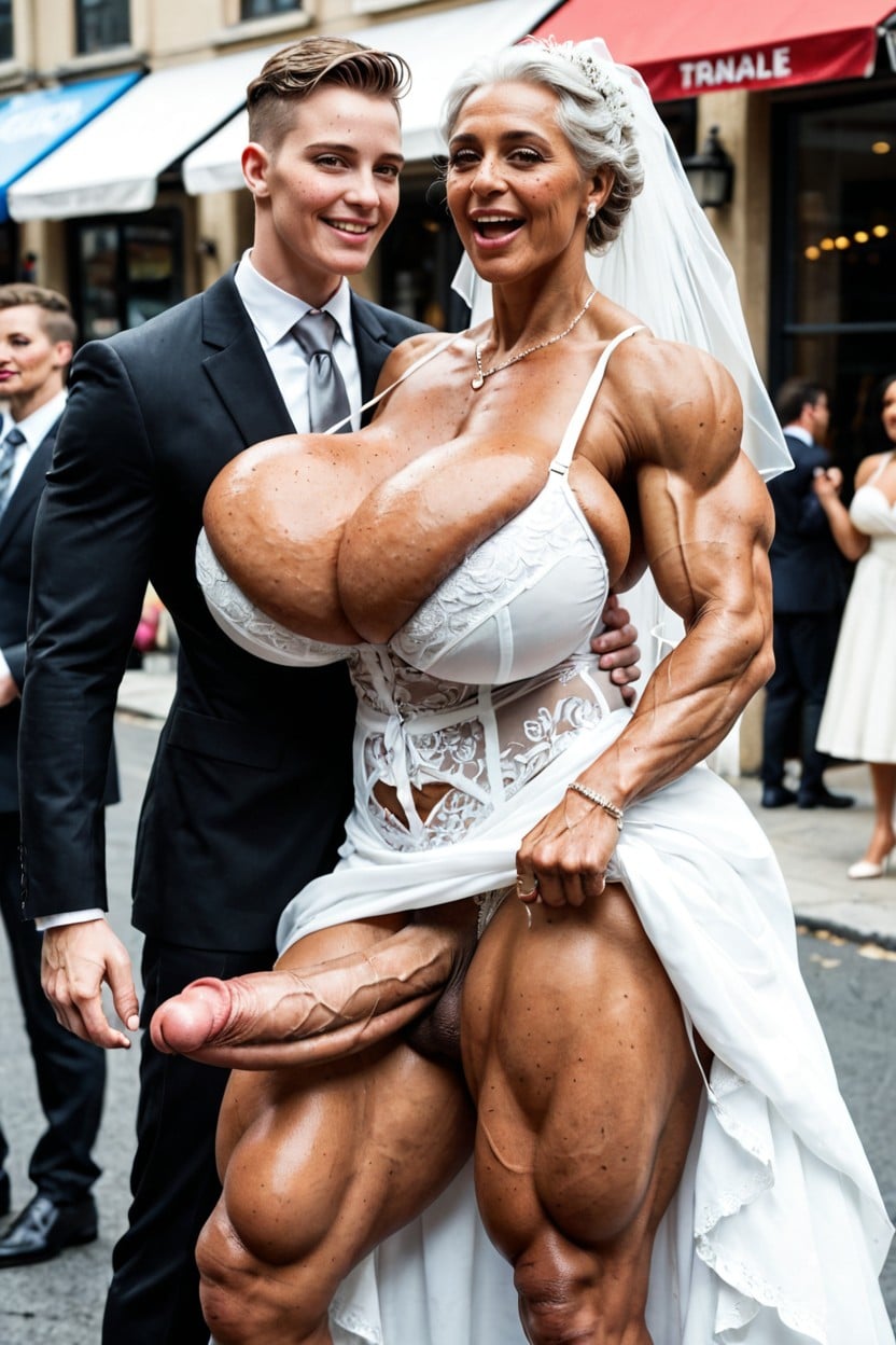 ありえないほど長いハイパーペニス, Gold Neckless, Extremely Ripped Swollen Muscles ニューハーフAIポルノ