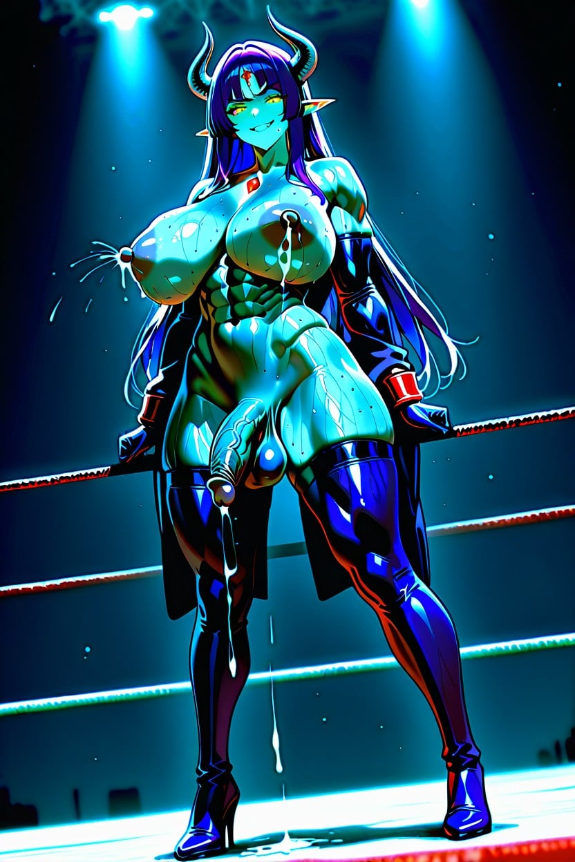Cuerpo Completo, Musculosa, Church Boxing Ring Porno shemale IA