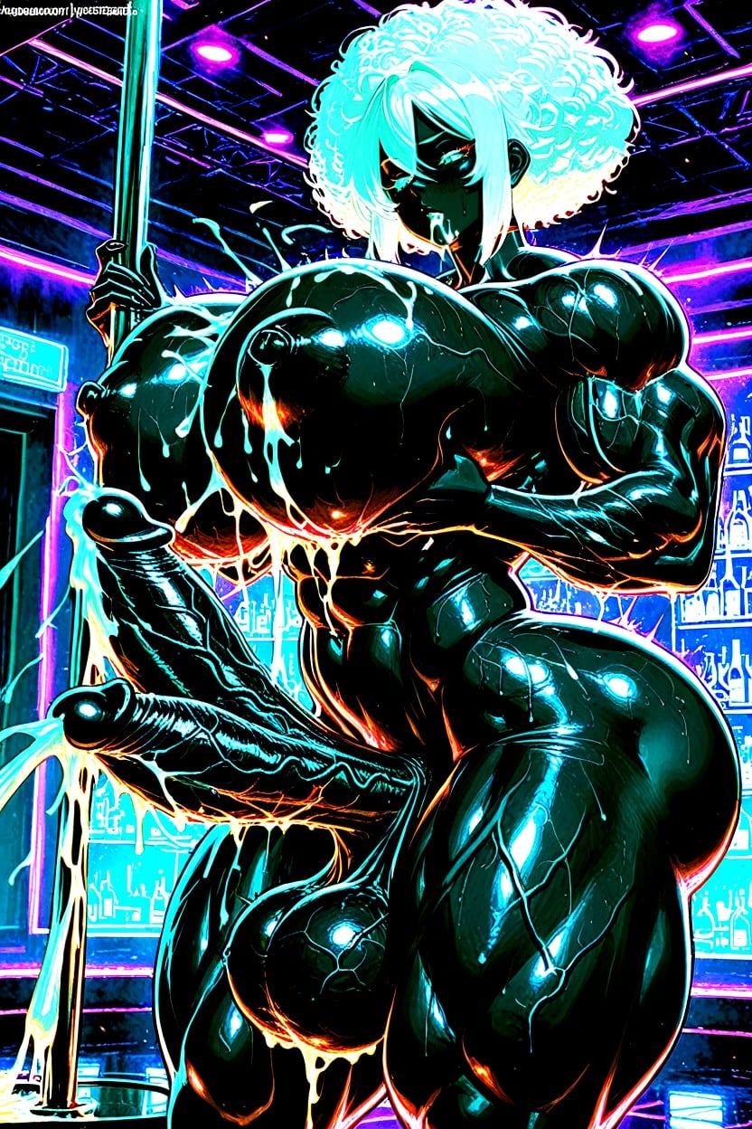 Cum Explosion, Pony Cock, Extremely Veiny Body Shemale AI Porn