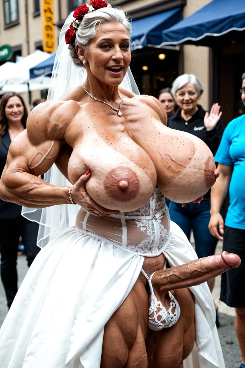 Incredibly Hyper Detailed Gigantic Testicles, Long Nose Beautiful Face, Boobs Bigger Than Head Shemale AI Porn
