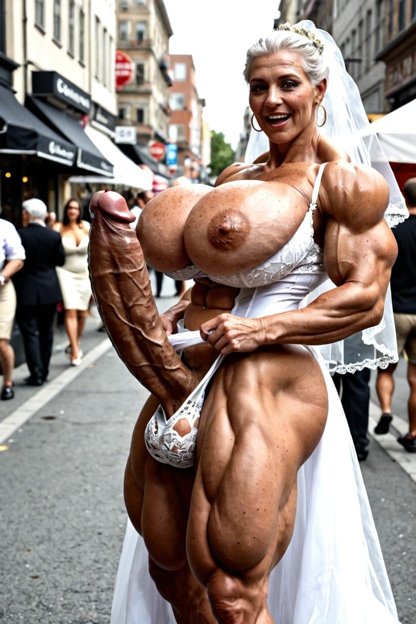 Hyper Muscular, Oversized Muscles, + Shemale AI Porn
