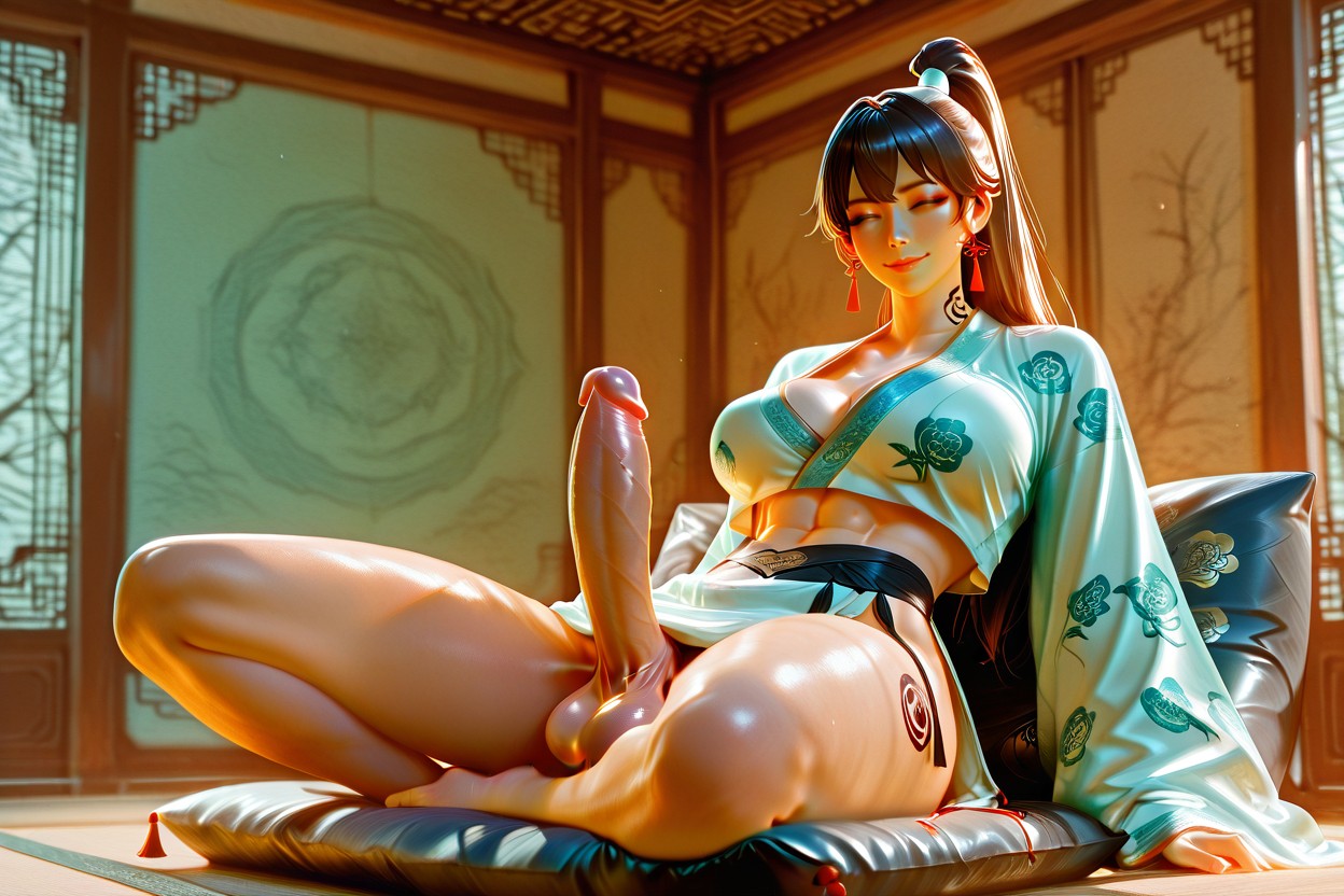 High Detailed Body, Erection, Woman Shemale AI Porn