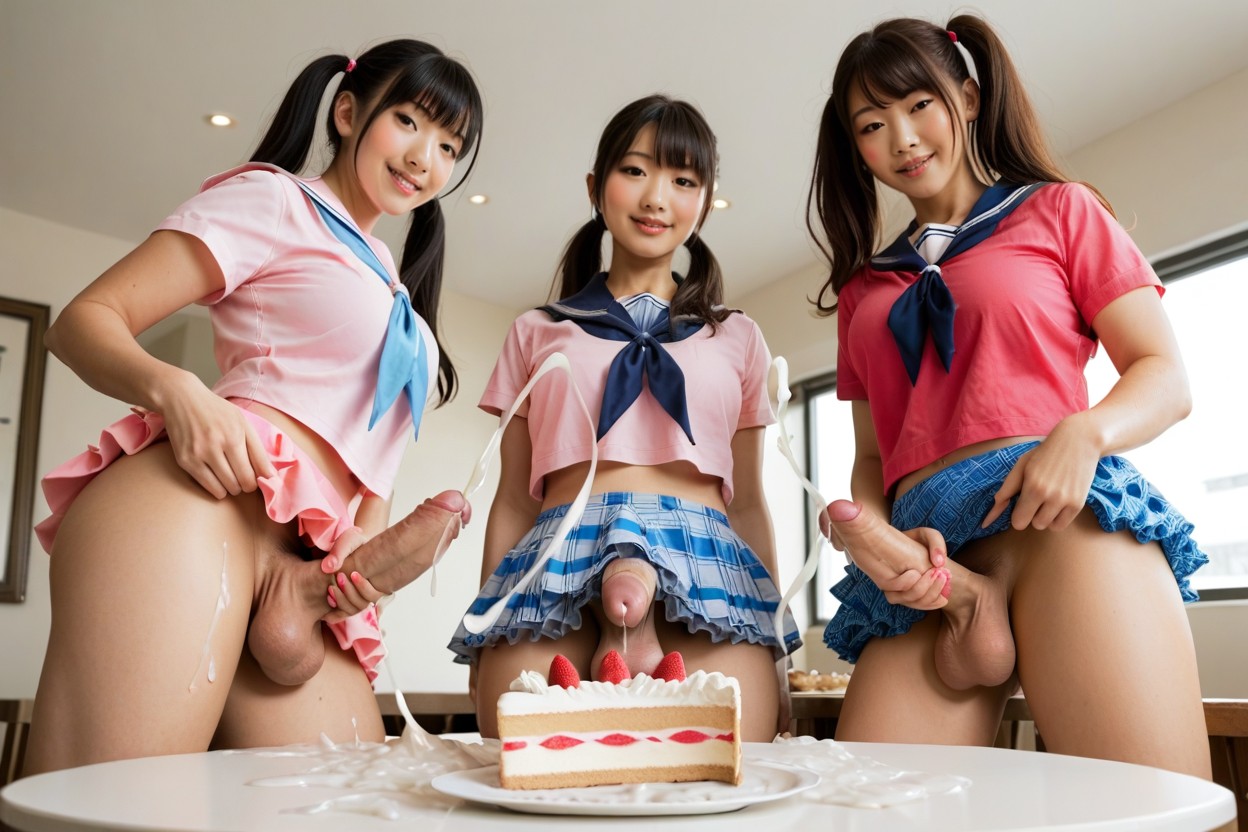 Small, Sailor Uniform, Skinny Shemale AI Porn