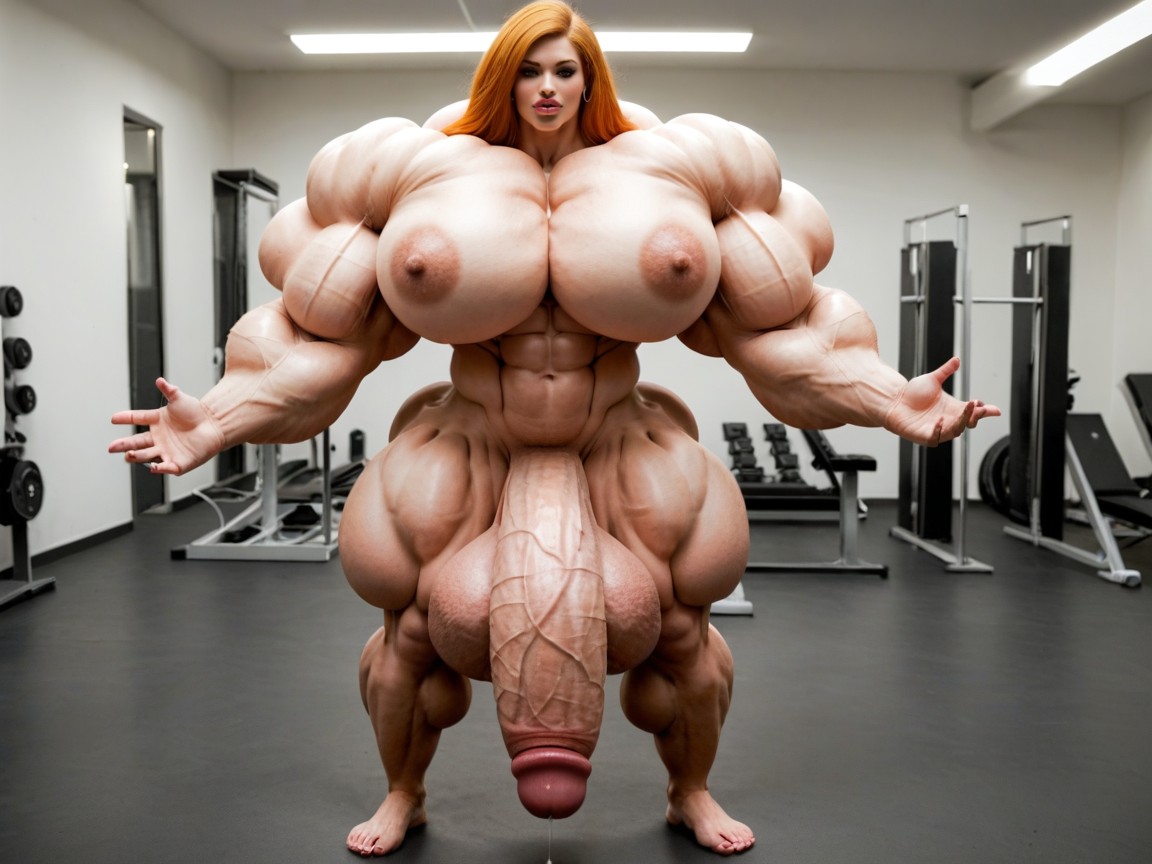 Hyper Absurdly Oversized Gigantic Girthy Penis, Giant Bulging Penis, Hyper Absurdly Oversized Gigantic Wides Penis Shemale AI Porn