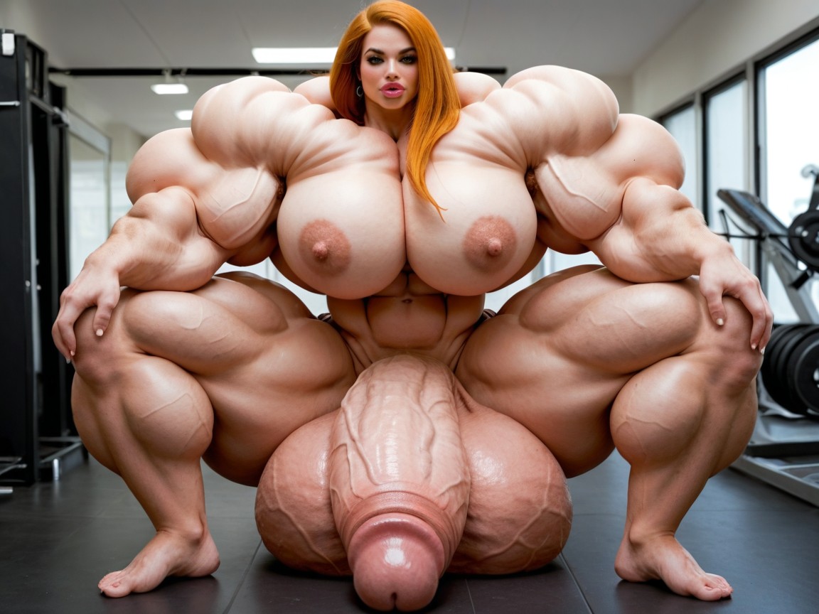 Hdr, Extremamente Musculado, Naked Travesti IA Pornô