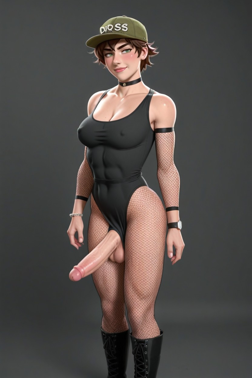 Green Hazel Eyes, Bob, 18+ Shemale AI Porn