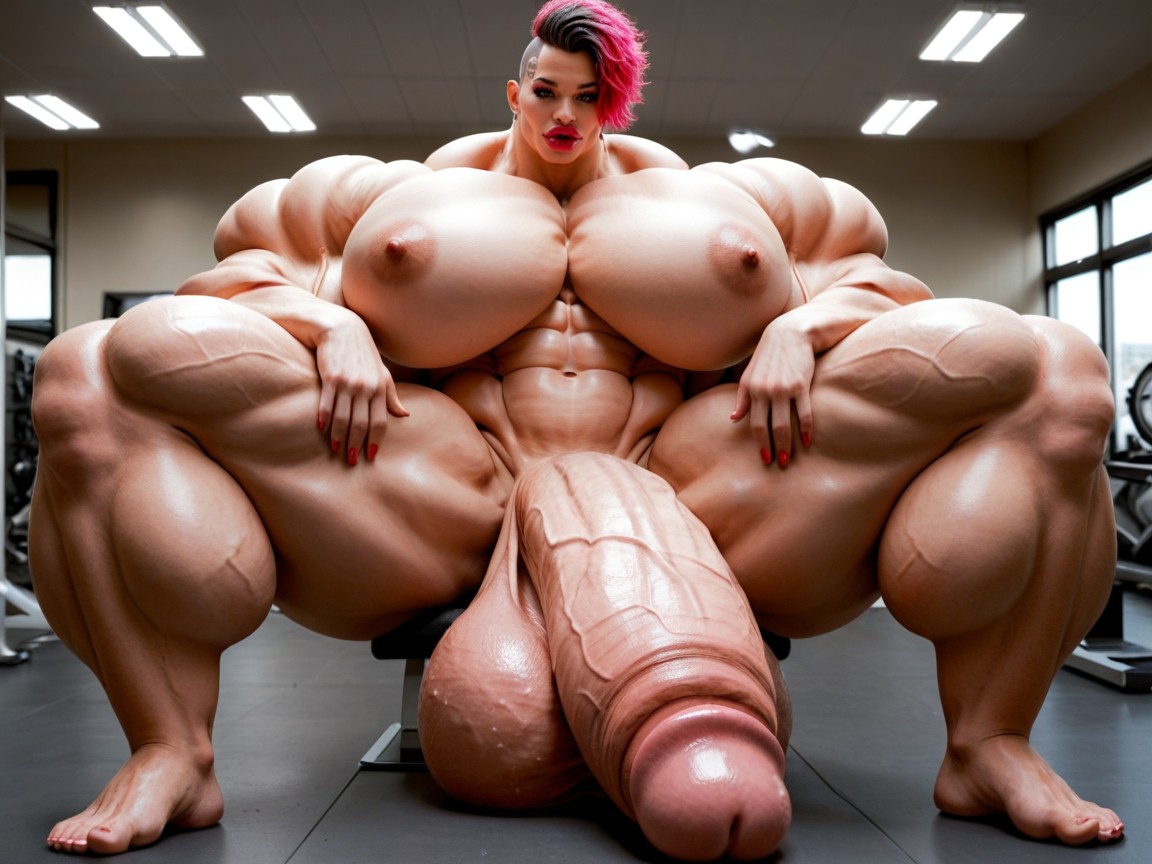 Hyper Gigantic Balls, Hyper Gigantic Growth, Culo Redondeado Porno shemale IA
