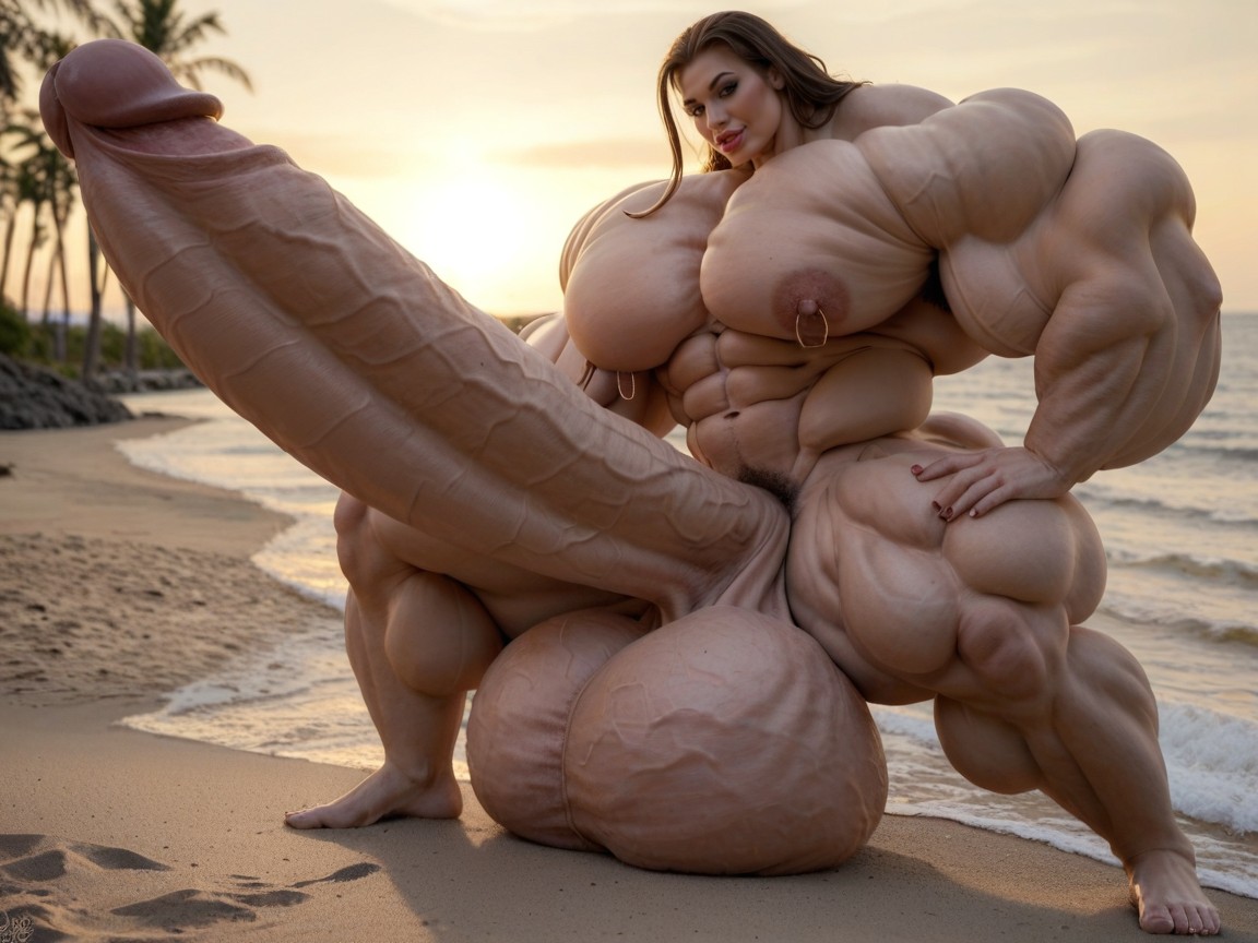 Hyper Gigantic Massive Balls, 25+, Hyper Gigantic Abs Shemale AI Porn