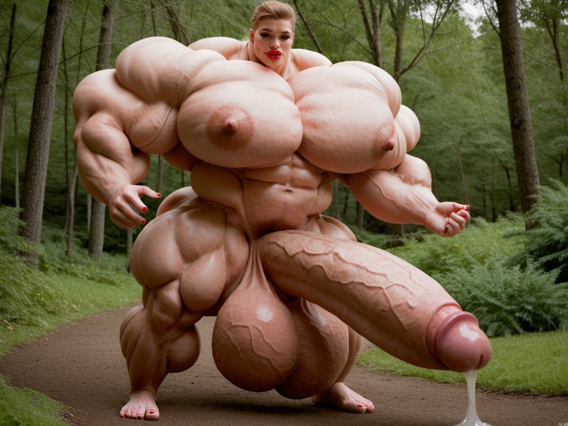 Balls Are Big Enough To Touch The Floor, Balls Are Just Too Gigantic, Hyper Absurdly Oversized Penis Porno IA transsexuelle