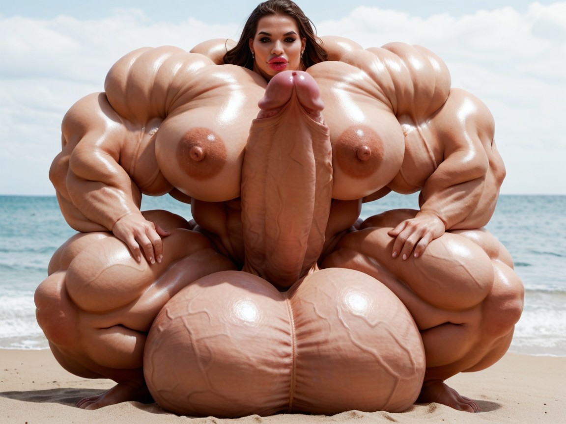 Hyper Absurdly Gigantic Balls, Hyper Gigantic Muscle Hips, Hyper Gigantic Growth Shemale AI Porn