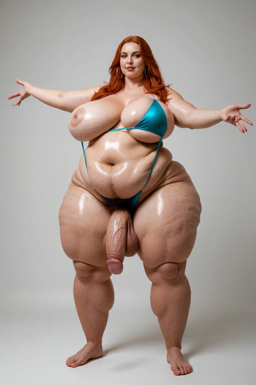 Plump Lips Wrinkled Breast, Large Aereola, Plump Balls Shemale AI Porn
