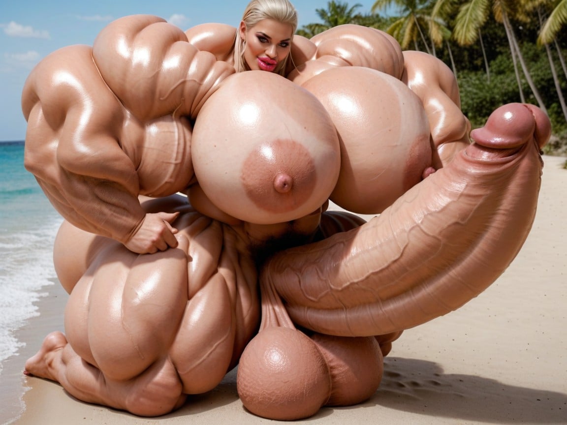 Hyper Absurdly Oversized Gigantic Wides Penis, Hdr, Hyper Long Penis Shemale AI Porn