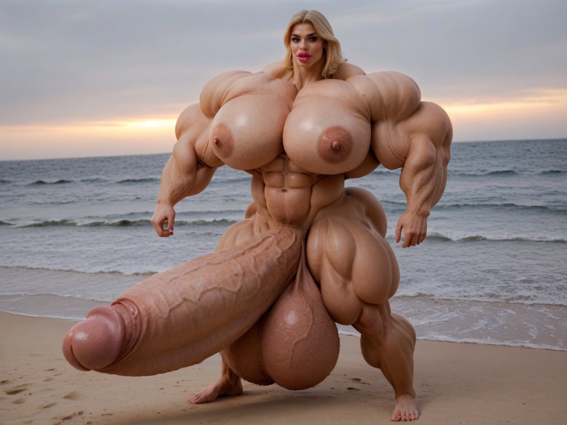 Hyper Gigantic Massive Biceps, Balls Are Just Too Gigantic, Hyper Absurdly Oversized Gigantic Massive Muscle Porno shemale IA