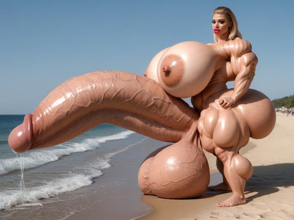 Hyper Gigantic Muscle Hips, Penis The Size Of The Beach, Hyper Absurdly Gigantic Massive Muscle Porno shemale IA