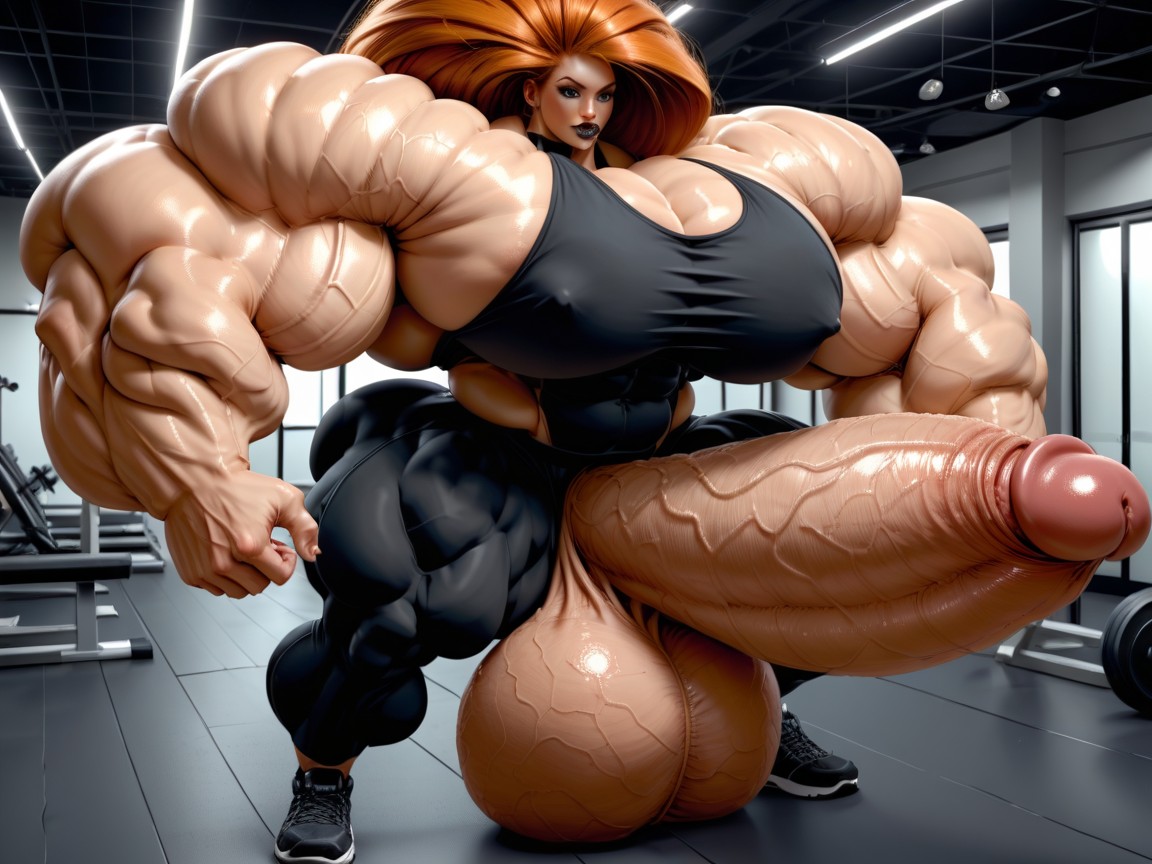 25+, Hyper Absurdly Oversized Gigantic Girthy Penis, Balls Are Just Too Gigantic Shemale AI Porn
