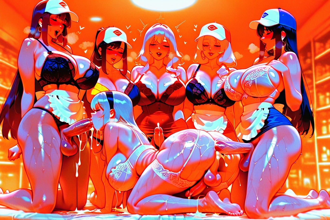 Lingerie, Harem, Feminine Shemale AI Porn